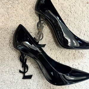 Ysl opyum patent leather pumps black size 39